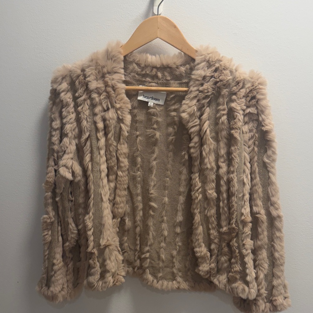 Heartloom Women's Cozy Brown Teddy Jacket